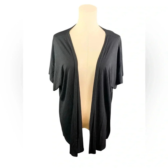 Free to‎ Live Short Sleeved Lightweight Black Cardigan (Size XL) - Picture 1 of 2